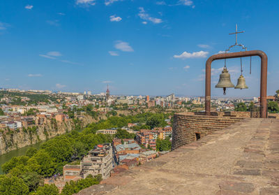 Panoramic view of historic building against sky in city