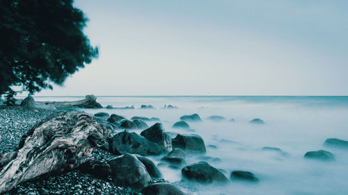 Scenic view of sea against sky