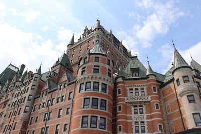 Low angle view of buildings against sky