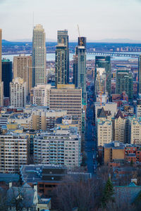 Skyscrapers in a city