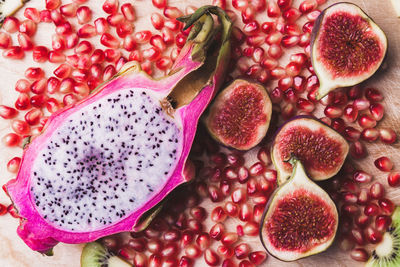 Close-up of fruits on table