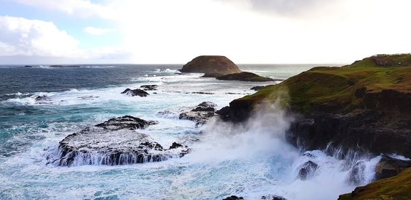 Scenic view of sea against sky