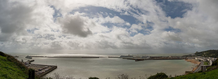 Panoramic view of sea against sky