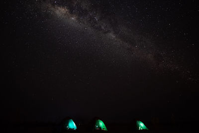 Low angle view of stars in sky at night