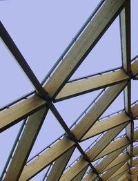 Low angle view of metal structure