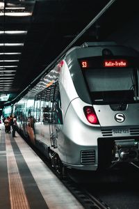 Train at railroad station