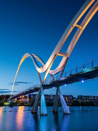 The infinity bridge, stockton on tees. england, across the river tees