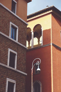 Low angle view of building against sky