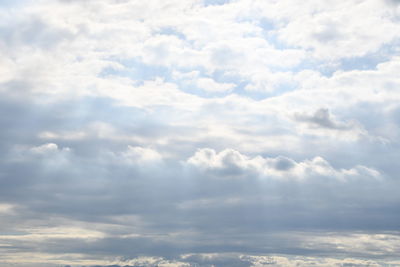 Low angle view of clouds in sky