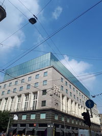 Low angle view of buildings against sky