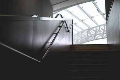 Low angle view of staircase in building