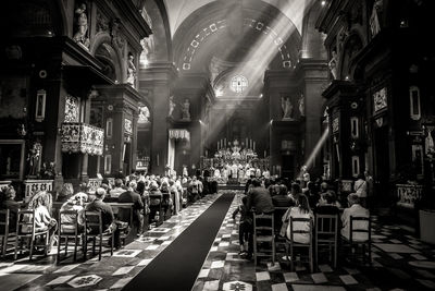 View of illuminated lights