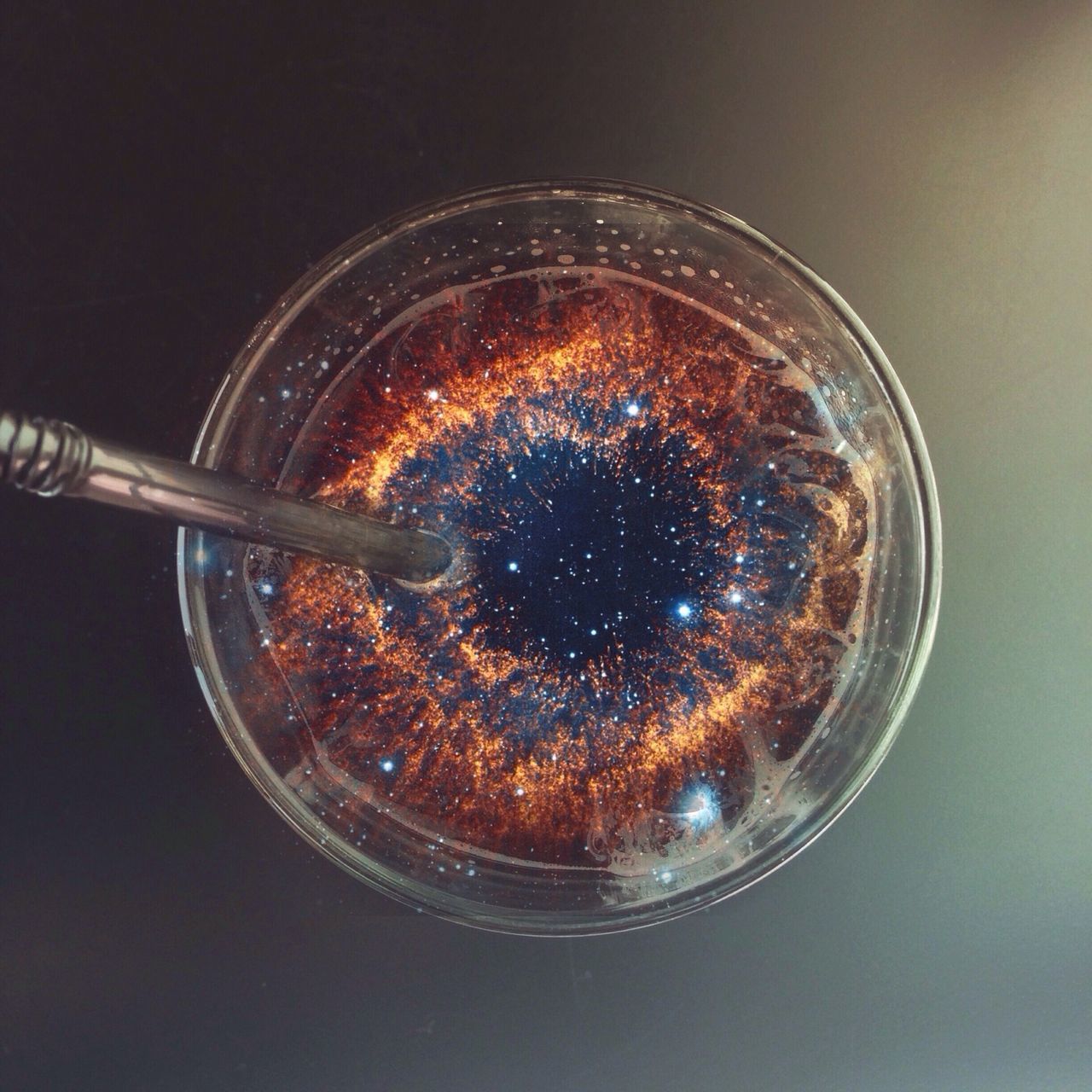 indoors, close-up, glass - material, transparent, studio shot, still life, circle, single object, no people, metal, glass, refreshment, reflection, drink, shiny, focus on foreground, illuminated, pattern, food and drink, lighting equipment