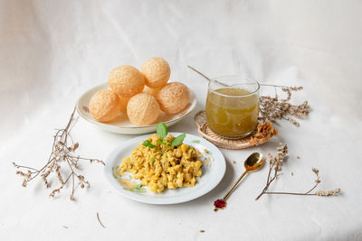 Close-up of food on table