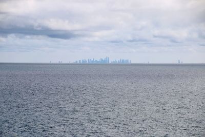 Scenic view of sea against sky