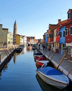 Boats in canal