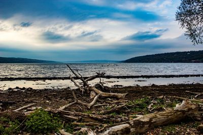 Scenic view of sea against sky