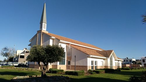 Exterior of building against clear sky church