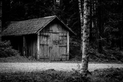 Graffiti on barn