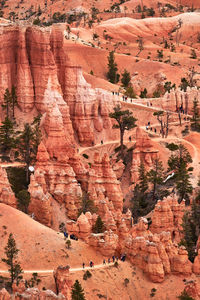 High angle view of bryce canyon national park