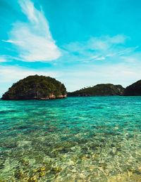 Scenic view of sea against sky