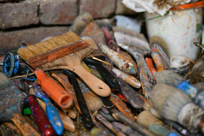 Close-up of various objects