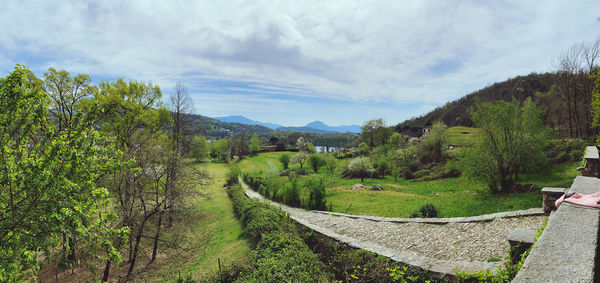 Scenic view of landscape against sky