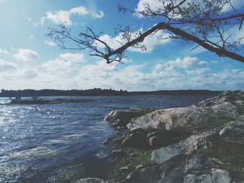 Scenic view of sea against sky