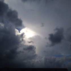 Low angle view of cloudy sky