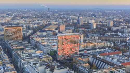 Aerial view of city