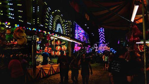 Crowd at night