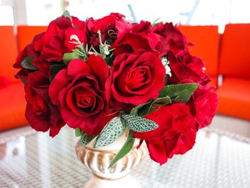 Close-up of rose bouquet