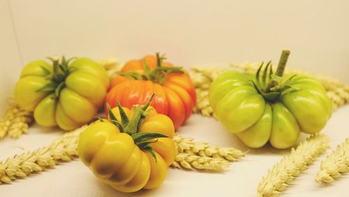 Close-up of fruits on table