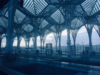 Modern buildings against sky in city