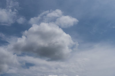 Low angle view of clouds in sky