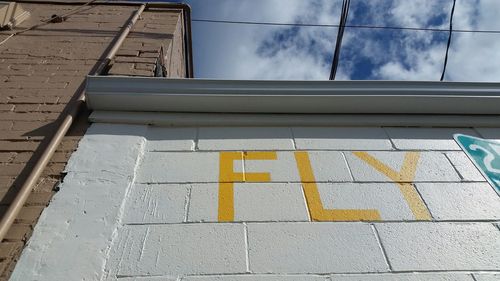 Low angle view of building against sky