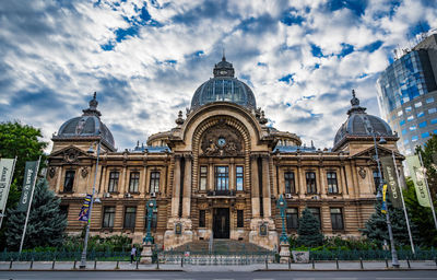 Low angle view of historical building