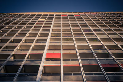 Low angle view of building against clear sky