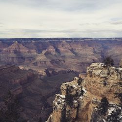 Scenic view of rocky mountains against sky at grand canyon national park