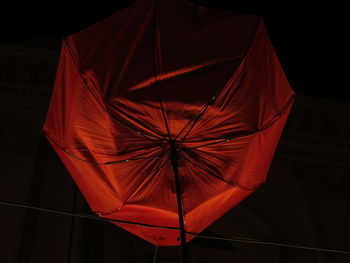 Close-up of red umbrella