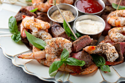 Close-up of food in plate