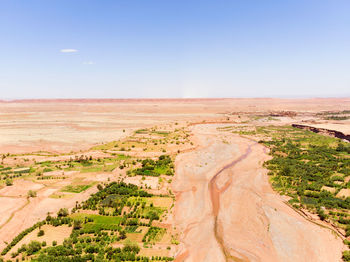 Scenic view of desert against sky