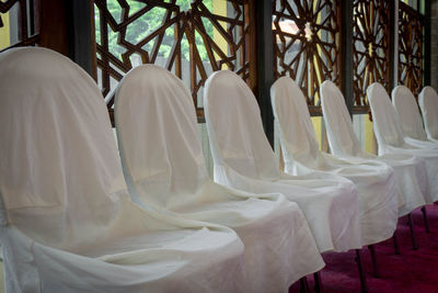 White chair in meeting room