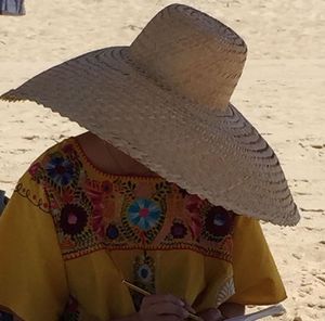 Close-up of woman in bikini