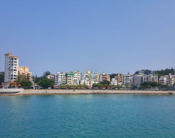 View of city at waterfront