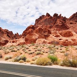 Rock formations in a desert