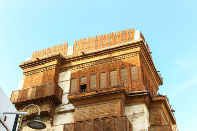 Low angle view of historical building against sky