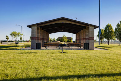 Pavilions are a common gathering places during a pandemic lock down