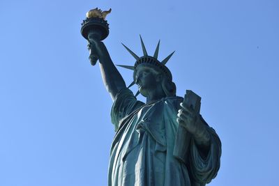 Low angle view of a statue