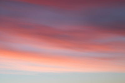 Low angle view of dramatic sky during sunset